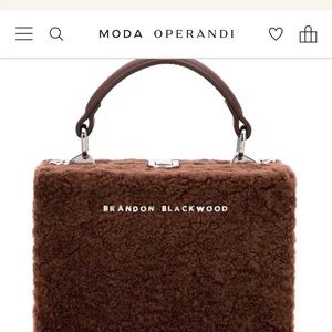 Brandon Blackwood mini Kendrick shearling bag